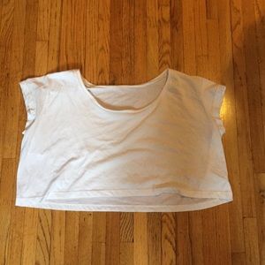 American Apparel white T-shirt style Crop Top